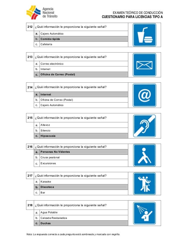 ant preguntas para examen ant preguntas para licencia tipo a ant preguntas para examen ant preguntas para licencia tipo a