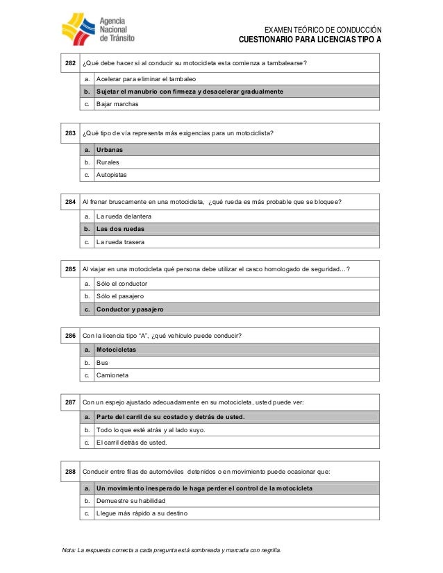 preguntas de ant tipo c ant preguntas para licencia tipo a preguntas de ant tipo c ant preguntas para licencia tipo a