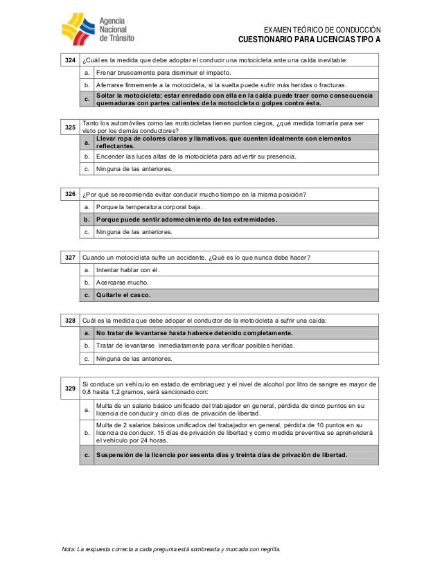 ant preguntas para examen ant preguntas para licencia tipo a ant preguntas para examen ant preguntas para licencia tipo a