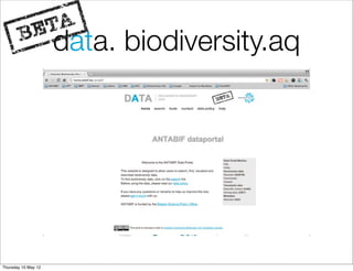 data. biodiversity.aq




Thursday 10 May 12
 