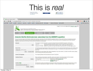 This is real
                                            ZooKeys 185: 73–78 (2012)
                                                             Antarctic Starfish (Echinodermata: asteroidea) from the ANDEEP3 expedition
                                            doi: 10.3897/zookeys.185.3078                                 DAtA PAPEr
                                                                                                                                                                 A peer-reviewed open-access journal

                                                                                                                                                                                               73
                                            www.zookeys.org                                                                                             Launched to accelerate biodiversity research




                                               Antarctic Starfish (Echinodermata, Asteroidea) from
                                                            the ANDEEP3 expedition


                     Impact Factor: 0.514                               Bruno Danis1, Michel Jangoux2, Jennifer Wilmes2

                                            1 ANTABIF, 29, rue Vautier, 1000, Brussels, Belgium 2 Université Libre de Bruxelles, 50, av FD Roosevelt,
                                            1050, Brussels, Belgium

                                            Corresponding author: Bruno Danis (bruno.danis@gmail.com)


                                            Academic editor: Vishwas Chavan  |  Received 13 March 2012  |  Accepted 18 April 2012  |  Published 23 April 2012

                                            Citation: Danis B, Jangoux M, Wilmes J (2012) Antarctic Starfish (Echinodermata: asteroidea) from the ANDEEP3
                                            expedition. ZooKeys 185: 73–78. doi: 10.3897/zookeys.185.3078




                                            Abstract
                                            This dataset includes information on sea stars collected during the ANDEEP3 expedition, which took
                                            place in 2005. The expedition focused on deep-sea stations in the Powell Basin and Weddell Sea.
                                                 Sea stars were collected using an Agassiz trawl (3m, mesh-size 500µm), deployed in 16 stations
                                            during the ANTXXII/3 (ANDEEP3, PS72) expedition of the RV Polarstern. Sampling depth ranged
                                            from 1047 to 4931m. Trawling distance ranged from 731 to 3841m. The sampling area ranges from
                                            -41°S to -71°S (latitude) and from 0 to -65°W (longitude). A complete list of stations is available from
                                            the PANGAEA data system (http://www.pangaea.de/PHP/CruiseReports.php?b=Polarstern), including a
                                            cruise report (http://epic-reports.awi.de/3694/1/PE_72.pdf ).
                                                 The dataset includes 50 records, with individual counts ranging from 1-10, reaching a total of 132
                                            specimens.
                                                 The andeep3-Asteroidea is a unique dataset as it covers an under-explored region of the Southern
                                            Ocean, and that very little information was available regarding Antarctic deep-sea starfish. Before this
                                            study, most of the information available focused on starfish from shallower depths than 1000m. This
                                            dataset allowed to make unique observations, such as the fact that some species were only present at
                                            very high depths (Hymenaster crucifer, Hymenaster pellucidus, Hymenaster praecoquis, Psilaster charcoti,
                                            Freyella attenuata, Freyastera tuberculata, Styrachaster chuni and Vemaster sudatlanticus were all found below
                                            -3770m), while others displayed remarkable eurybathy, with very high depths amplitudes (Bathybiaster
                                            loripes (4842m), Lysasterias adeliae (4832m), Lophaster stellans (4752m), Cheiraster planeta (4708m), Er-
                                            emicaster crassus (4626m), Lophaster gaini (4560m) and Ctenodiscus australis (4489m)).
                                                 Even if the number of records is relatively small, the data bring many new insights on the taxonomic,
                                            bathymetric and geographic distributions of Southern starfish, covering a very large sampling zone. The
                                            dataset also brings to light six species, newly reported in the Southern Ocean.
                                                 The quality of the data was controlled very thoroughly, by means of on-board Polarstern GPS sys-
                                            tems, checking of identification by a renowned specialist (Prof. Michel Jangoux, Université Libre de Brux-

                                            Copyright Bruno Danis et al. This is an open access article distributed under the terms of the Creative Commons Attribution License 3.0 (CC-
                                            BY), which permits unrestricted use, distribution, and reproduction in any medium, provided the original author and source are credited.




Thursday 10 May 12
 