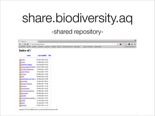 share.biodiversity.aq
     -shared repository-
 