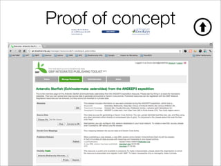 Proof of concept       ZooKeys 185: 73–78 (2012)
                                        Antarctic Starfish (Echinodermata: asteroidea) from the ANDEEP3 expedition
                       doi: 10.3897/zookeys.185.3078                                 DAtA PAPEr
                                                                                                                                            A peer-reviewed open-access journal

                                                                                                                                                                          73
                       www.zookeys.org                                                                                             Launched to accelerate biodiversity research




                          Antarctic Starfish (Echinodermata, Asteroidea) from
                                       the ANDEEP3 expedition


Impact Factor: 0.514                               Bruno Danis1, Michel Jangoux2, Jennifer Wilmes2

                       1 ANTABIF, 29, rue Vautier, 1000, Brussels, Belgium 2 Université Libre de Bruxelles, 50, av FD Roosevelt,
                       1050, Brussels, Belgium

                       Corresponding author: Bruno Danis (bruno.danis@gmail.com)


                       Academic editor: Vishwas Chavan  |  Received 13 March 2012  |  Accepted 18 April 2012  |  Published 23 April 2012

                       Citation: Danis B, Jangoux M, Wilmes J (2012) Antarctic Starfish (Echinodermata: asteroidea) from the ANDEEP3
                       expedition. ZooKeys 185: 73–78. doi: 10.3897/zookeys.185.3078




                       Abstract
                       This dataset includes information on sea stars collected during the ANDEEP3 expedition, which took
                       place in 2005. The expedition focused on deep-sea stations in the Powell Basin and Weddell Sea.
                            Sea stars were collected using an Agassiz trawl (3m, mesh-size 500µm), deployed in 16 stations
                       during the ANTXXII/3 (ANDEEP3, PS72) expedition of the RV Polarstern. Sampling depth ranged
                       from 1047 to 4931m. Trawling distance ranged from 731 to 3841m. The sampling area ranges from
                       -41°S to -71°S (latitude) and from 0 to -65°W (longitude). A complete list of stations is available from
                       the PANGAEA data system (http://www.pangaea.de/PHP/CruiseReports.php?b=Polarstern), including a
                       cruise report (http://epic-reports.awi.de/3694/1/PE_72.pdf ).
                            The dataset includes 50 records, with individual counts ranging from 1-10, reaching a total of 132
                       specimens.
                            The andeep3-Asteroidea is a unique dataset as it covers an under-explored region of the Southern
                       Ocean, and that very little information was available regarding Antarctic deep-sea starfish. Before this
                       study, most of the information available focused on starfish from shallower depths than 1000m. This
                       dataset allowed to make unique observations, such as the fact that some species were only present at
                       very high depths (Hymenaster crucifer, Hymenaster pellucidus, Hymenaster praecoquis, Psilaster charcoti,
                       Freyella attenuata, Freyastera tuberculata, Styrachaster chuni and Vemaster sudatlanticus were all found below
                       -3770m), while others displayed remarkable eurybathy, with very high depths amplitudes (Bathybiaster
                       loripes (4842m), Lysasterias adeliae (4832m), Lophaster stellans (4752m), Cheiraster planeta (4708m), Er-
                       emicaster crassus (4626m), Lophaster gaini (4560m) and Ctenodiscus australis (4489m)).
                            Even if the number of records is relatively small, the data bring many new insights on the taxonomic,
                       bathymetric and geographic distributions of Southern starfish, covering a very large sampling zone. The
                       dataset also brings to light six species, newly reported in the Southern Ocean.
                            The quality of the data was controlled very thoroughly, by means of on-board Polarstern GPS sys-
                       tems, checking of identification by a renowned specialist (Prof. Michel Jangoux, Université Libre de Brux-

                       Copyright Bruno Danis et al. This is an open access article distributed under the terms of the Creative Commons Attribution License 3.0 (CC-
                       BY), which permits unrestricted use, distribution, and reproduction in any medium, provided the original author and source are credited.
 