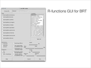 R-functions GUI for BRT
 