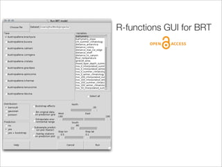 R-functions GUI for BRT
 