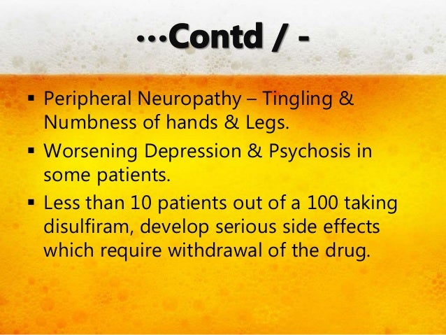 Antabuse Side Effects Depression