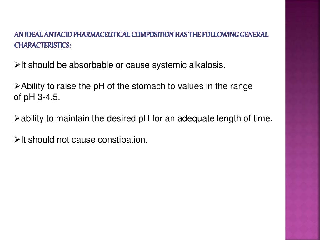 ANTACID AND ITS PREPARATION