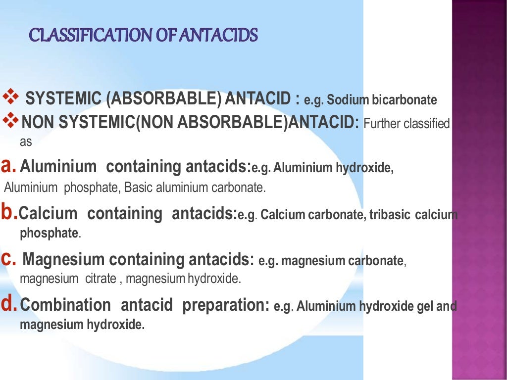 ANTACID AND ITS PREPARATION