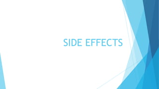 SIDE EFFECTS OF ANTACIDS
• Loss of
appetite
• Muscle
weakness
• Constipation

• produce a
significant amount
of carbon dio...