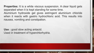 Hyperchlorhydria Antacids | PDF