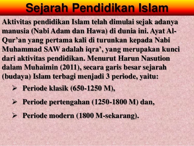 Antara Pendidikan Barat Islam
