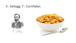 X : Kellogg, Y : Cornflakes
 