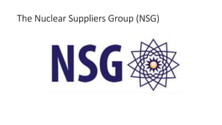 The Nuclear Suppliers Group (NSG)
 