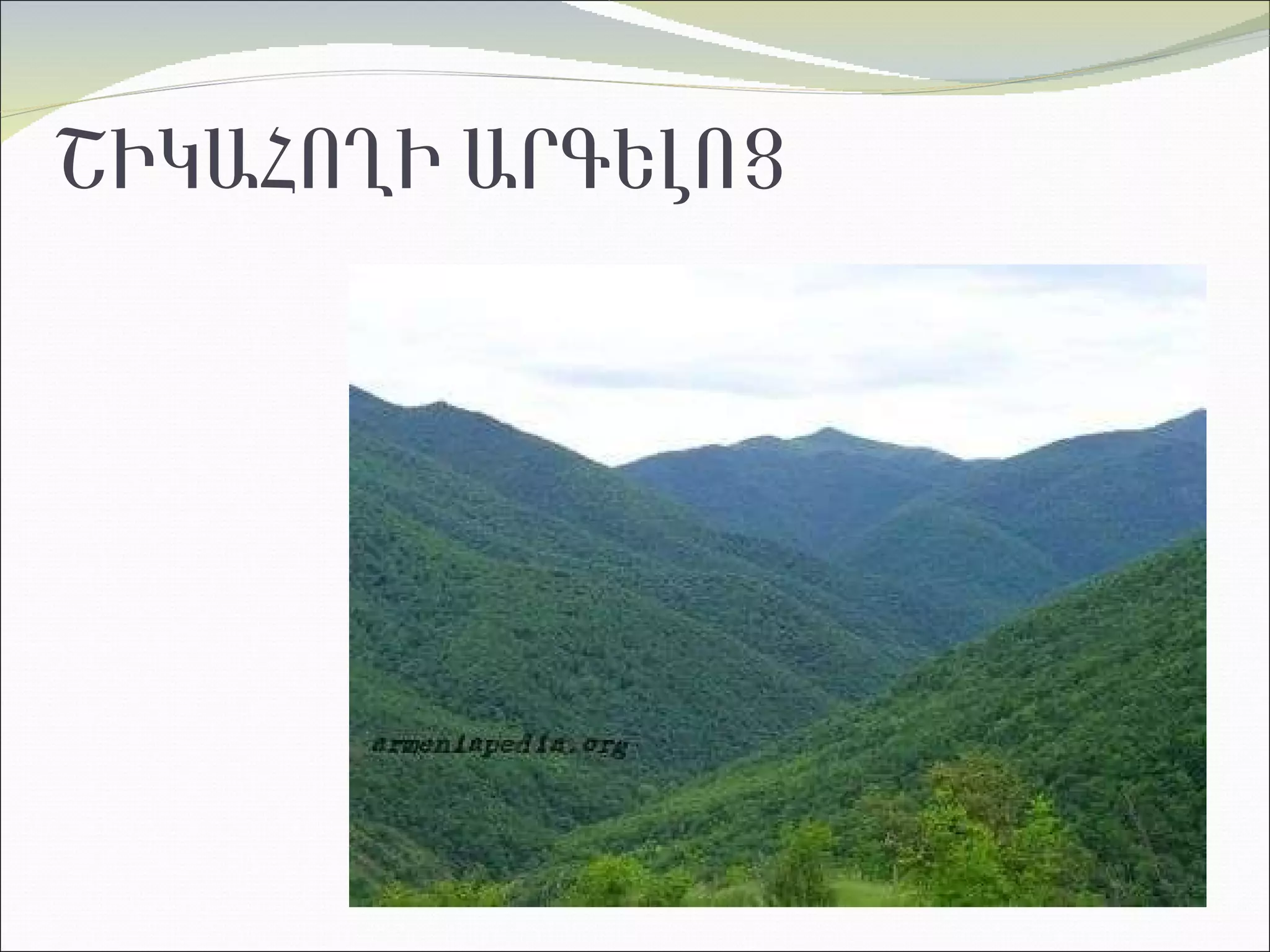 ՇԻԿԱՀՈՂԻ ԱՐԳԵԼՈՑ  