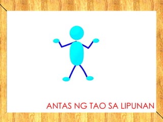 ANTAS NG TAO SA LIPUNAN
 