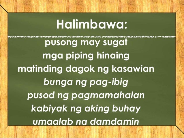 Pampanitikan Halimbawa Mga Halimbawa Ng Mga Salitang - Image Inspiration