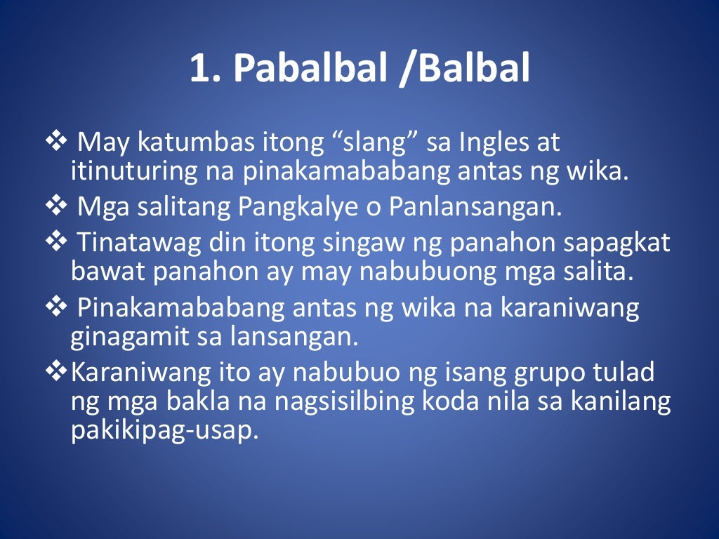 antas ng wika halimbawa antas ng wika halimbawa