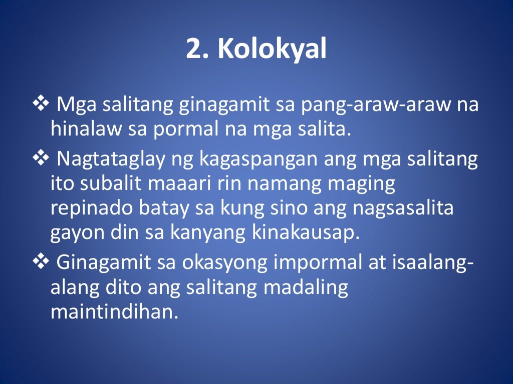 antas ng wika antas ng wika