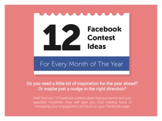 12 Viral Facebook Contest Ideas For The ENTIRE YEAR
