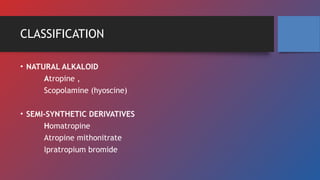 Comprehensive Overview of Anticholinergic Drugs: Mechanisms, Uses, and ...