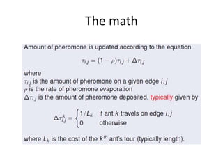 The math
 