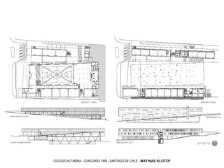 COLEGIO ALTAMIRA - CONCURSO 1999 - SANTIAGO DE CHILE - MATHIAS KLOTZP
 
