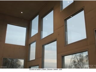 * Sistemas de organizacion
- MALLA NEUTRA
Escuela de Gestion y Diseno, Zollverein. SANAA - 2006
Escuela de Gestion y Diseno, Zollverein. SANAA - 2006
 