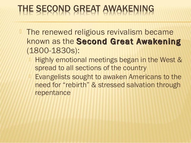 first great awakening vs second great awakening venn diagram