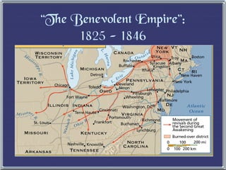 “ The Benevolent Empire”: 1825 - 1846 