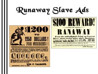 Runaway Slave Ads 