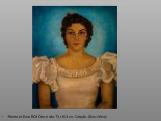 Retrato de Dora 1934 Óleo s/ tela, 73 x 60,3 cm. Coleção. (Dora Villava) 