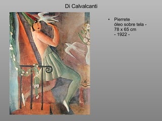 Di Calvalcanti <ul><li>Pierrete óleo sobre tela - 78 x 65 cm - 1922 -  </li></ul>
