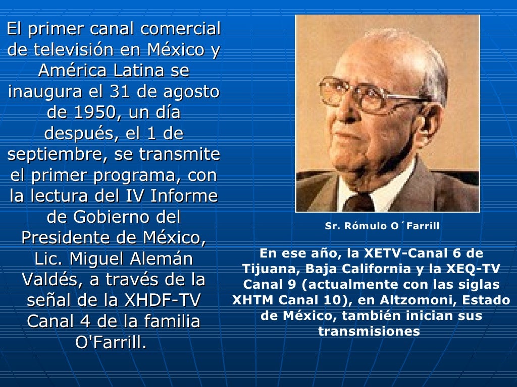 Antecedentes Historicos De La Television En Mexico