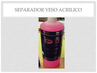 SEPARADOR YESO ACRILICO
 