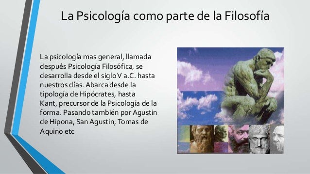 Antecedentes de la psicologia