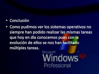 Antecedentes de los so