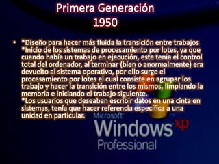 Antecedentes de los so