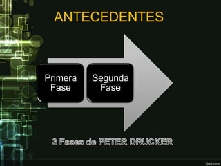 ANTECEDENTES



Primera   Segunda
 Fase      Fase
 