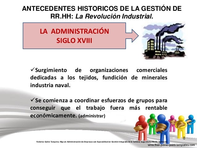 Antecedentes históricos de la Administración de los
