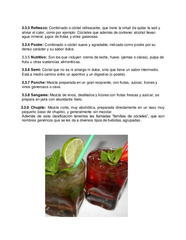 Antecedentes históricos y origen de la cocteleria