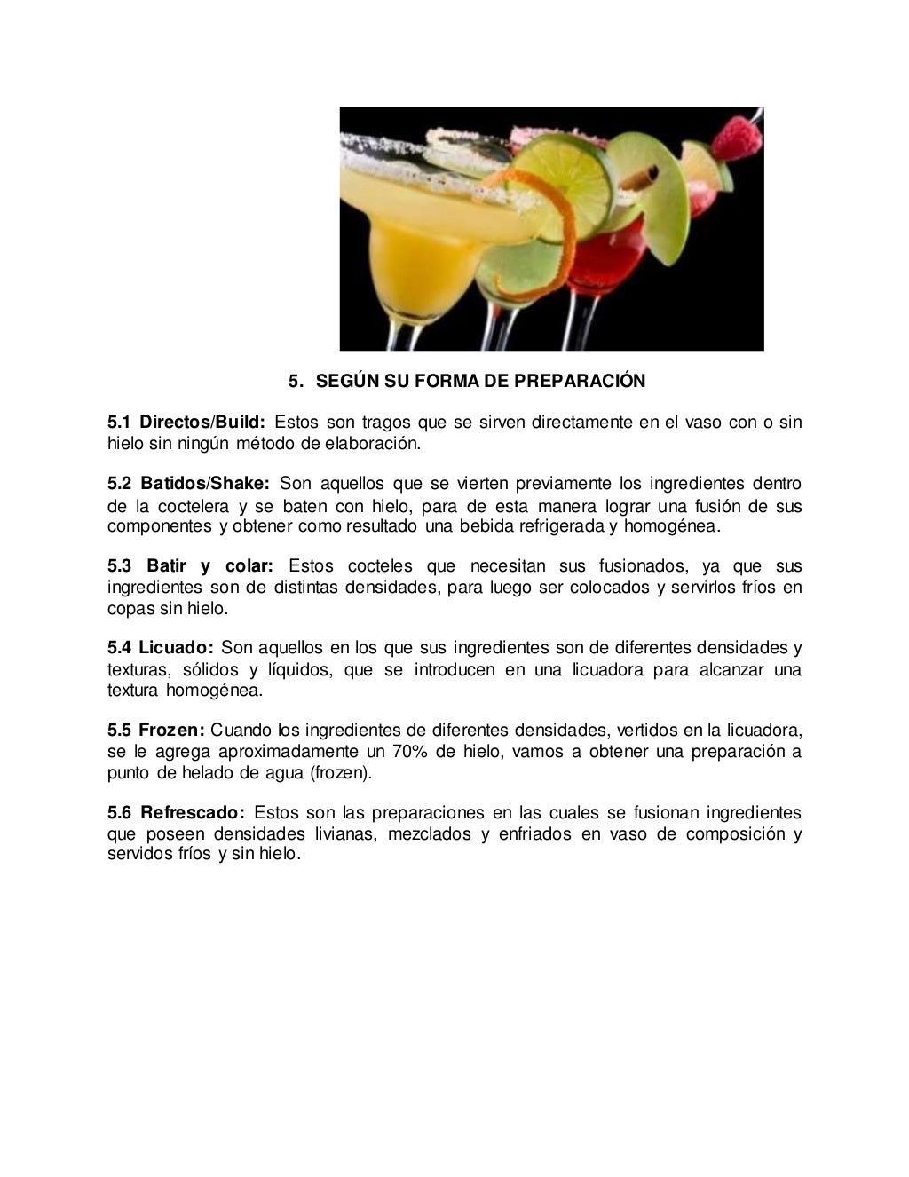 Antecedentes históricos y origen de la cocteleria