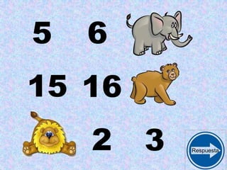 5 6
15 16
2 3 Respuesta