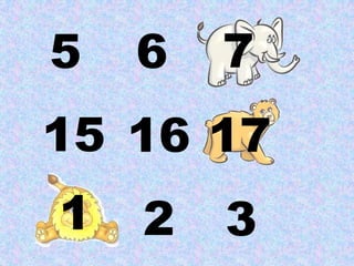 5 6 7
15 16 17
1 2 3