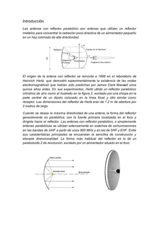Antena Parabólica: Información y Diseño (Calculos).