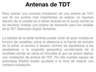Tipos de antena TDT