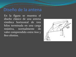 Antenas rombicas y cuadradas | PPTX