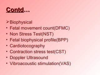 Antenatal assessment,fetal well being Slide 35