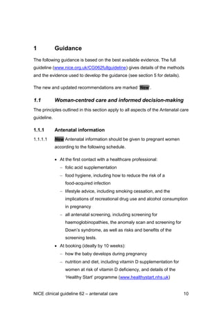 Antenatal care | PDF