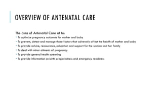 Antenatal care .powerpoint presentation. | PPTX