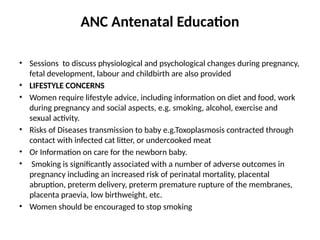 Comprehensive Antenatal Care: Screening, Prevention, and Management | PPTX